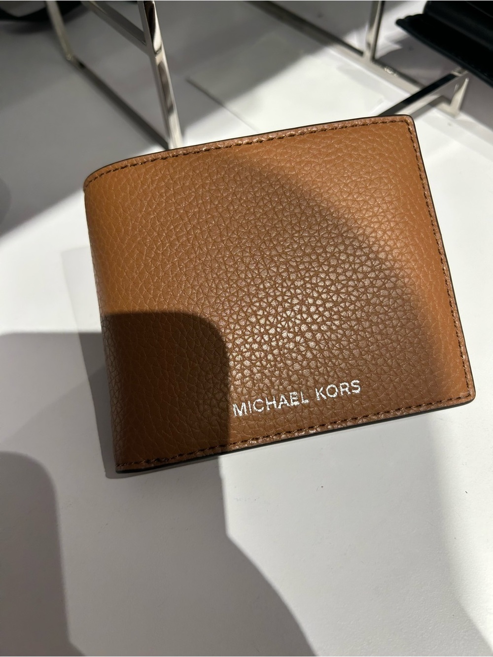 Michael Kors Cooper Billfold Pebble leather with coin bag  MK Ombre Logo